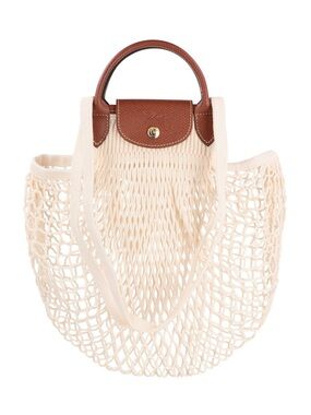 NBW! Le Pliage Filet Large Mesh Handle Bag with Strap by Longchamp
